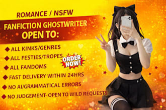 nsfw fanfiction erotic game story fursona smut romance ghostwriter fantasy kinky