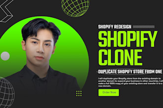 clone shopify website design shopify website redesign shopify website cloning