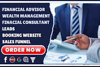 design converting financial advisor website lead generation consulting website