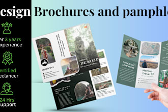 create any print material and marketing brochure