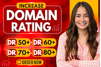 increase domain rating ahrefs DR 80 using high authority white hat seo backlinks