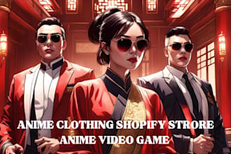 48hrs trendy gen z anime clothing shopify store manga anime clothing website