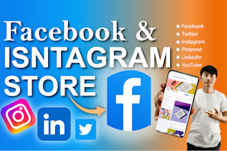 do set up and fix all issues related to facebook, instagram shop, social media