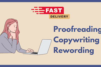 do quickly copy editing, proofreading, rewriting, paraphrase