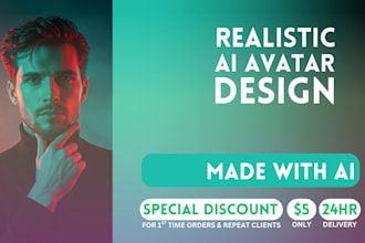 create realistic ai avatar design character figure portraits