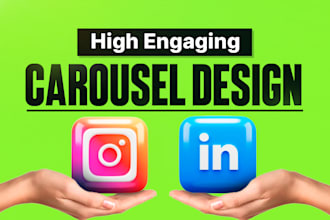 do instagram carousel and linkedin carousel design