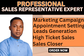 do high ticket sales closer, online sales representative, sales leads generation