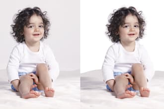 do masking and hair masking for the image