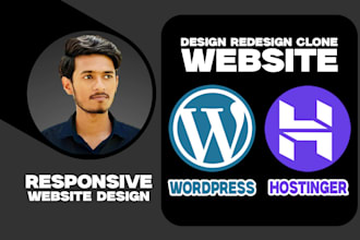 create wordpress or hostinger website