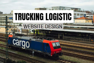 design, trucking, cargo, freight, dispatch, delivery logistic website