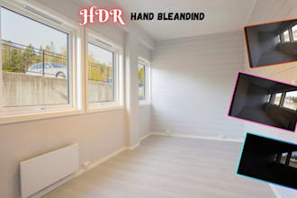 do retouching  real  estate hdr photo bleanding
