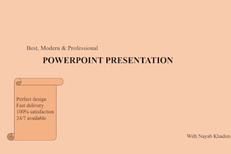 create best course presentation design for you