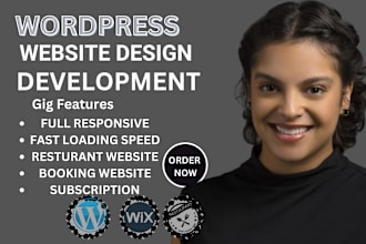 create wordpress website design full responsiveness restaurant development