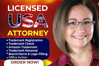 expertly do a trademark registration USA and search, as an attorney