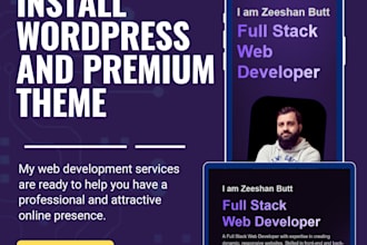 install your wordpress theme and import demo content
