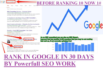 rank website by monthly seo plan on google within 1 month