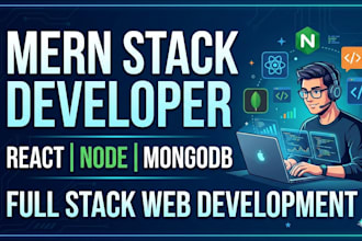 develop a fullstack mern website with react node and mongodb