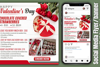 design social media flyer, banner and fb, ig story design