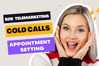 be your professional b2b cold caller and appointment setter