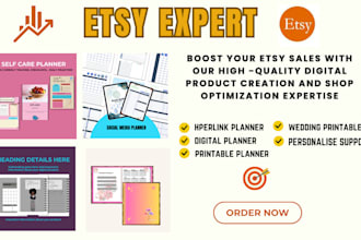 etsy digital planner etsy SEO etsy digital product, etsy digital planner design