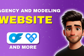 design onlyfans agency website and modeling website