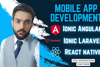 develop hybrid ios android app using ionic and react native