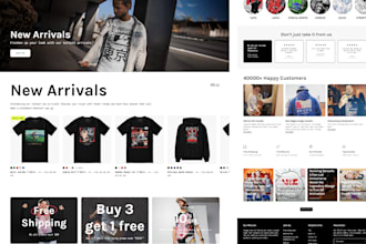 design streetwear clothing brand y2k shopify website with 3d logo