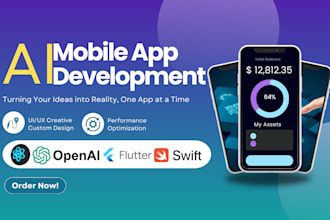 do ai mobile app development, ios app, android app creation flutter developer