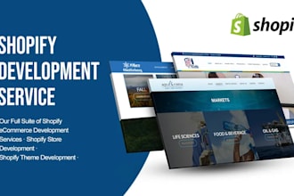 build shopify ecommerce websites and drop shipping stores
