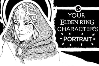 draw your elden ring character s portrait