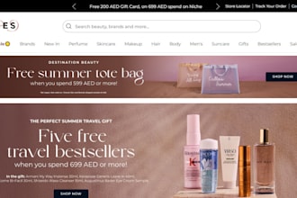 design lucrative skincare shopify store spa store body care cosmetic website