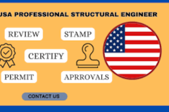 provide florida pe stamp, architecture stamp, california stamp for city permit
