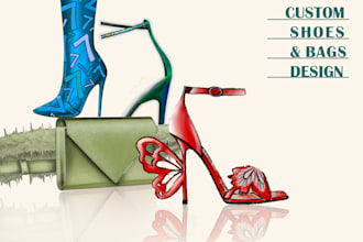 do custom shoe design and bags of your choice