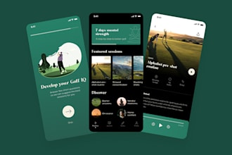 build golf app, golf booking app, golf tracking app, golf club app, golf website