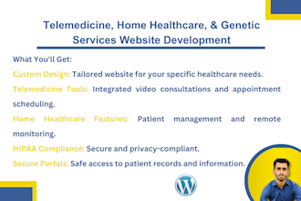 develop an expert doctor portal website for patient demographics and scheduling