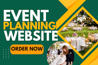 build event planning website photograph website event management website