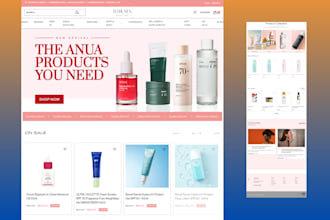 build beauty skincare shopify store skincare dropshipping store skincare website