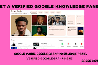 build a lifetime perfect google knowledge panel and knowledge graph for you