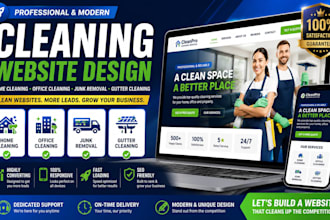 design home cleaning, office cleaning and junk removal website