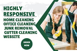 design home cleaning website office cleaning junk removal gutter cleanin website