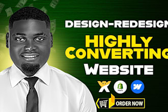 design and redesign high converting shopify store, wix site and webflow websites