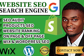 do keyword research, website audit, shopify ,wix and wordpress seo