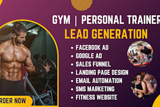 gym leads yoga personal trainer leads fitness equipment lead generation