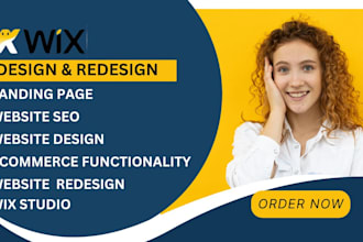 create wix website design, wix redesign, wix studio with ecommerce