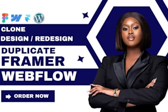 clone duplicate develop website to webflow webflow website design framer website
