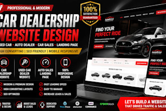 design car dealership, used car sales and auto dealer website