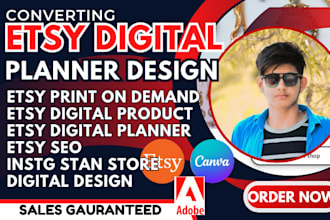 blueprint etsy digital product design etsy digital planner instagram stan store