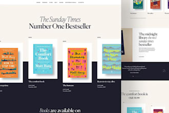 design author website, ebook website, portfolio website, book author website wix