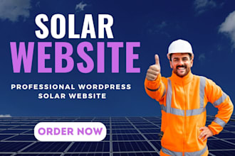 build solar website solar energy website solar panel website design and redesign