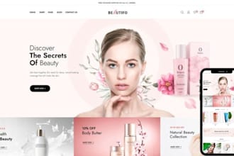 design stunning beauty salon website spa store store makeup cosmetic website
